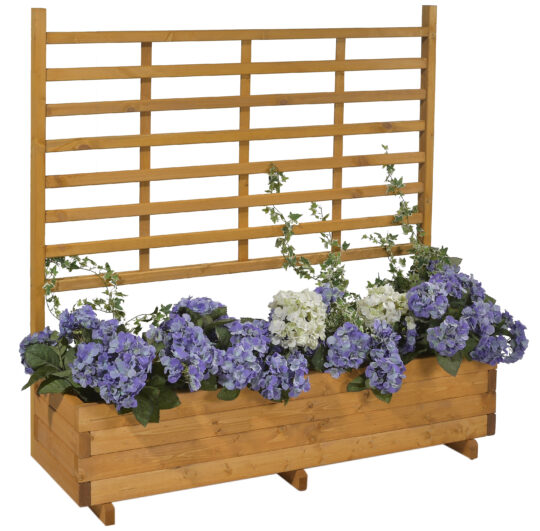 Blumenkasten mit Spalier "Gmunden"  B: 136 x H: 136 cm