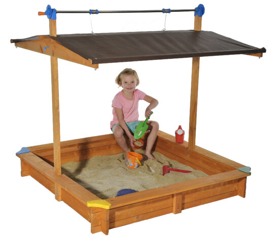 Sandkasten mit Dachlift "Mickey"