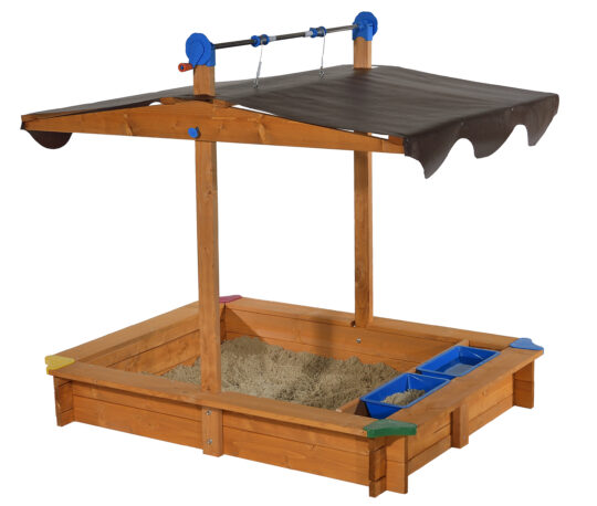 Sandkasten mit Dachlift und Matschfächer "Lea"