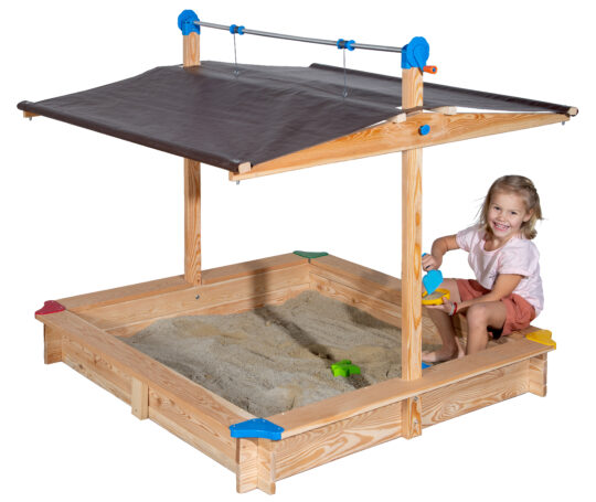 Sandkasten mit Dachlift "Mickey" - Lärche