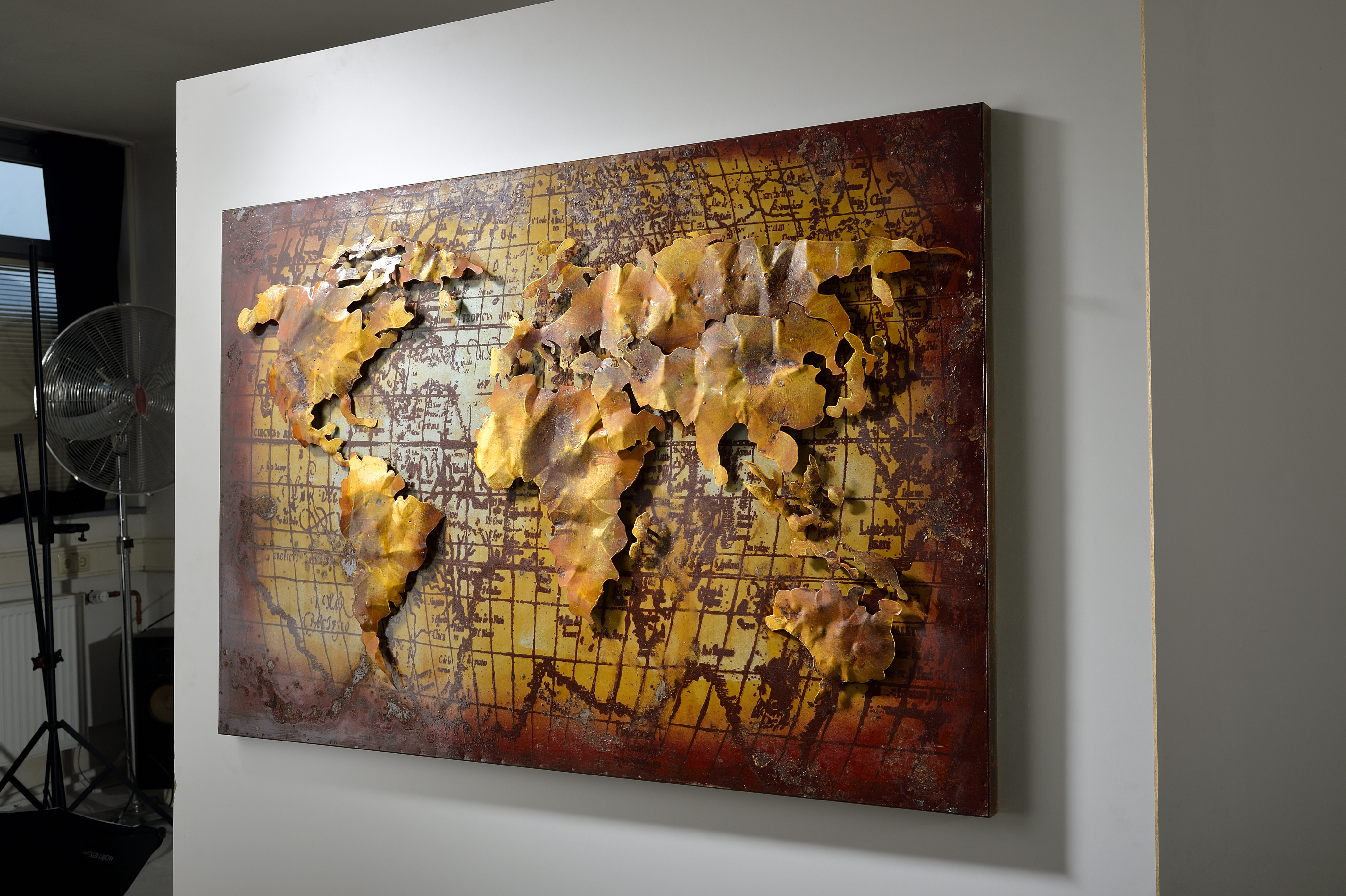 Wandbild "Die Welt"- Freiheit für deine Wände (Öl auf Metall, 80x120 cm) - Image 2