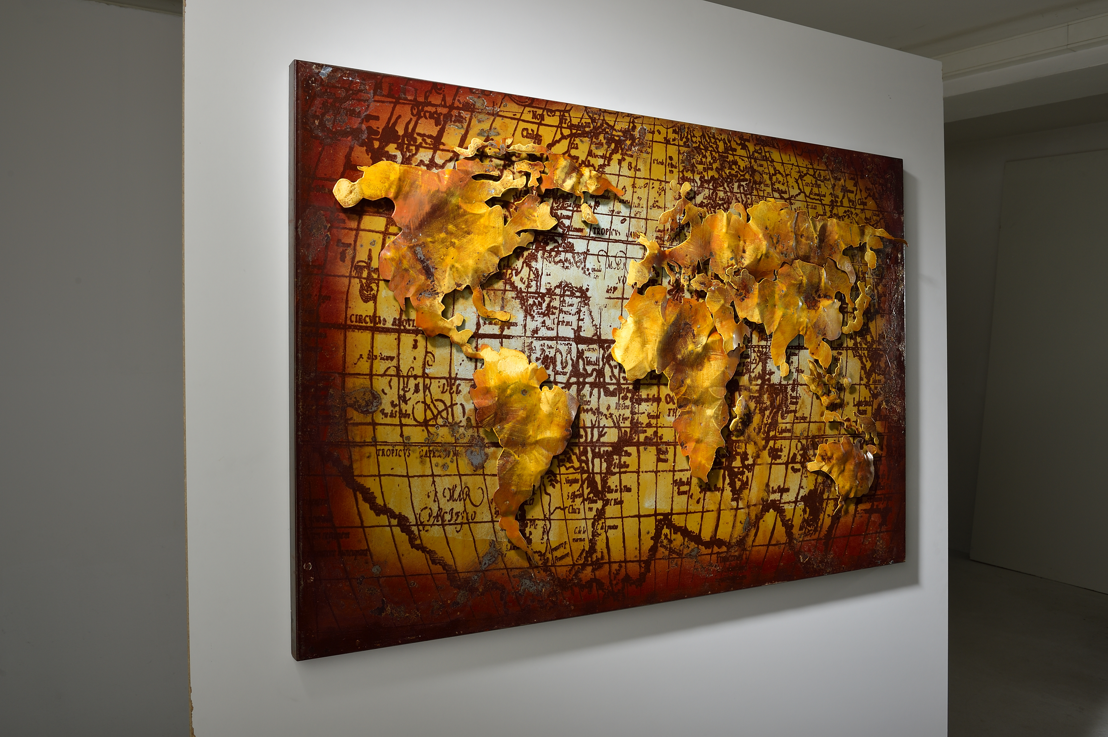 Wandbild "Die Welt"- Freiheit für deine Wände (Öl auf Metall, 80x120 cm) - Image 3