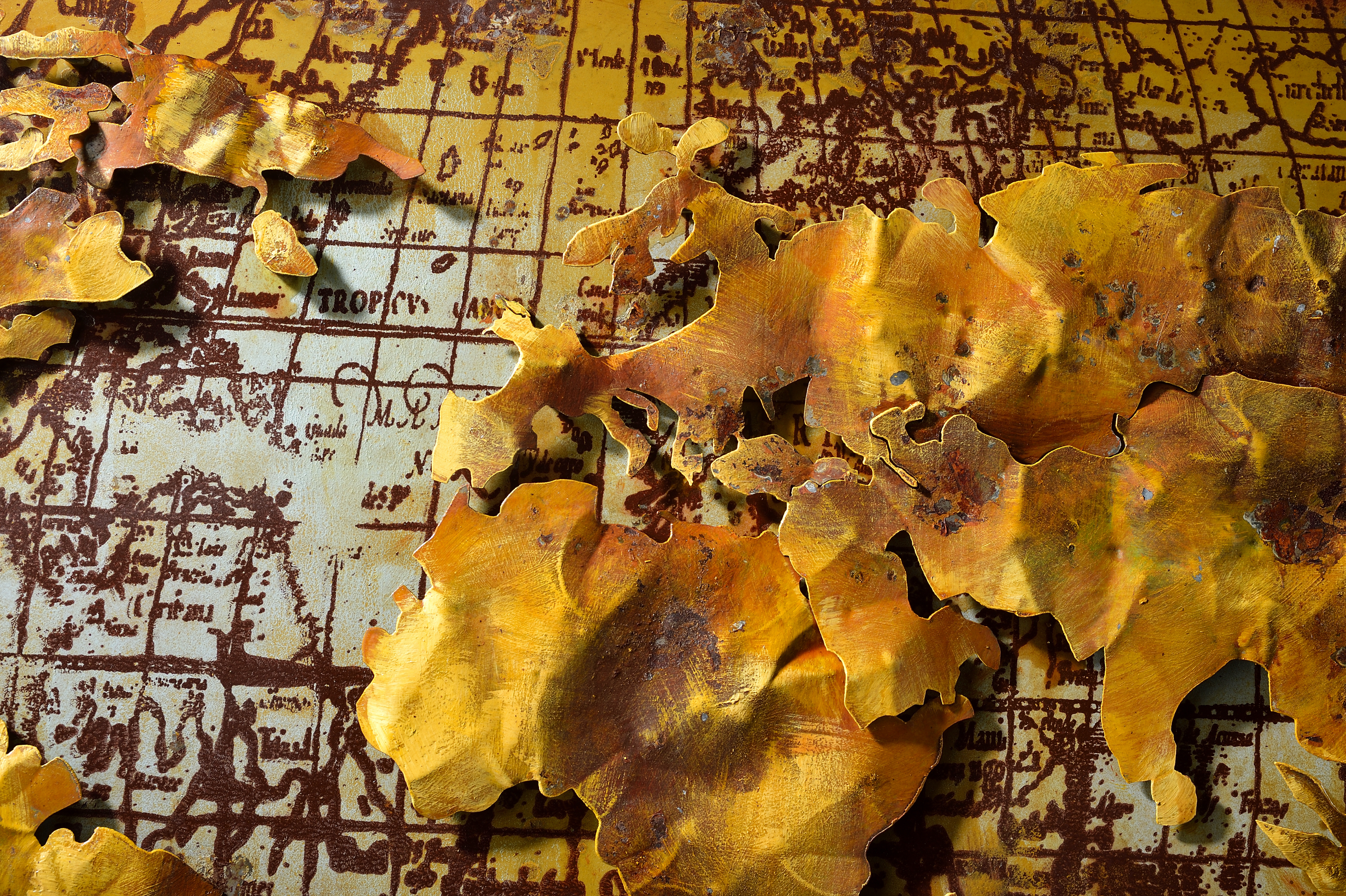 Wandbild "Die Welt"- Freiheit für deine Wände (Öl auf Metall, 80x120 cm) - Image 5