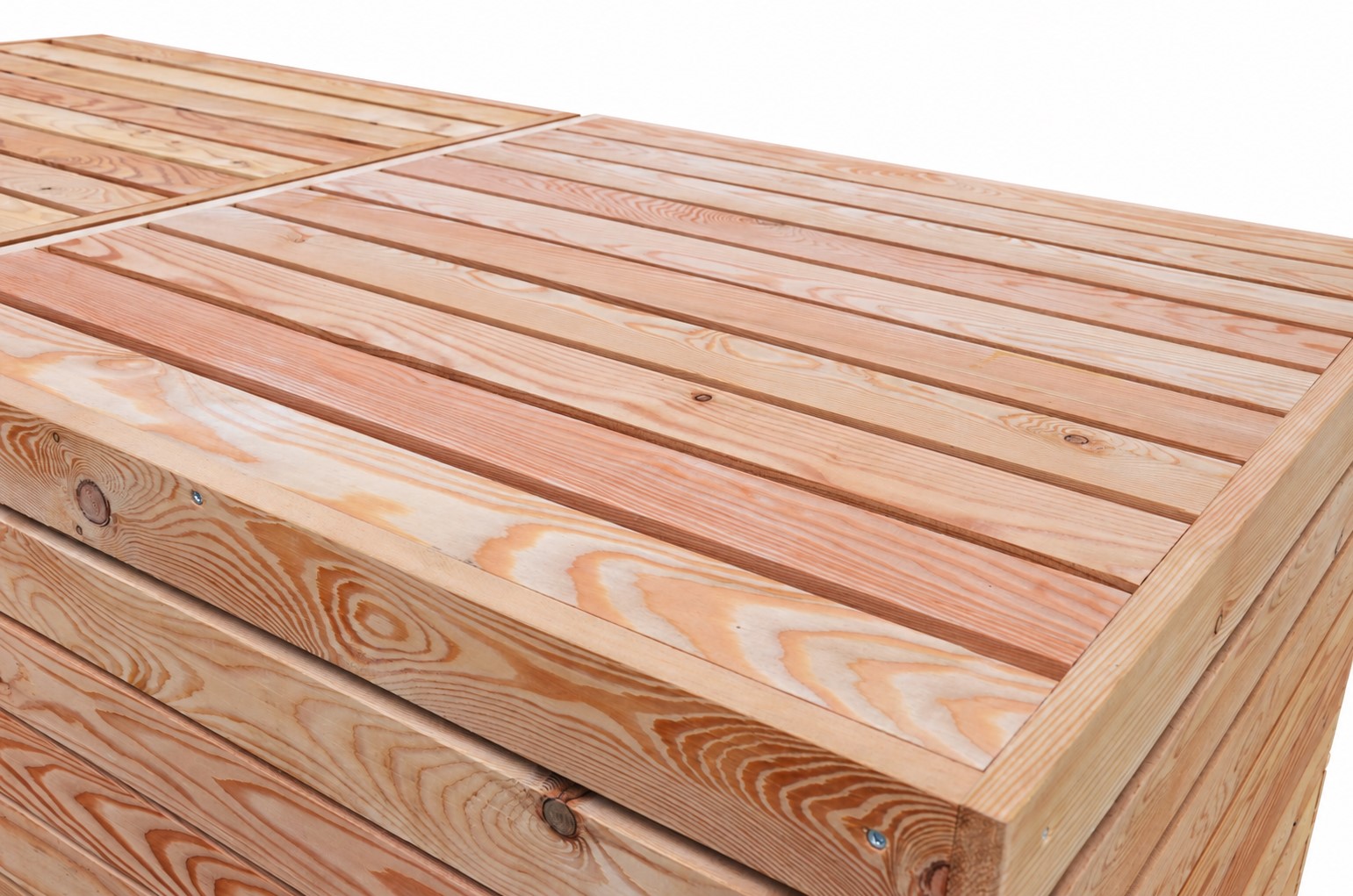 Mülltonnenbox aus Lärche natur - Image 9