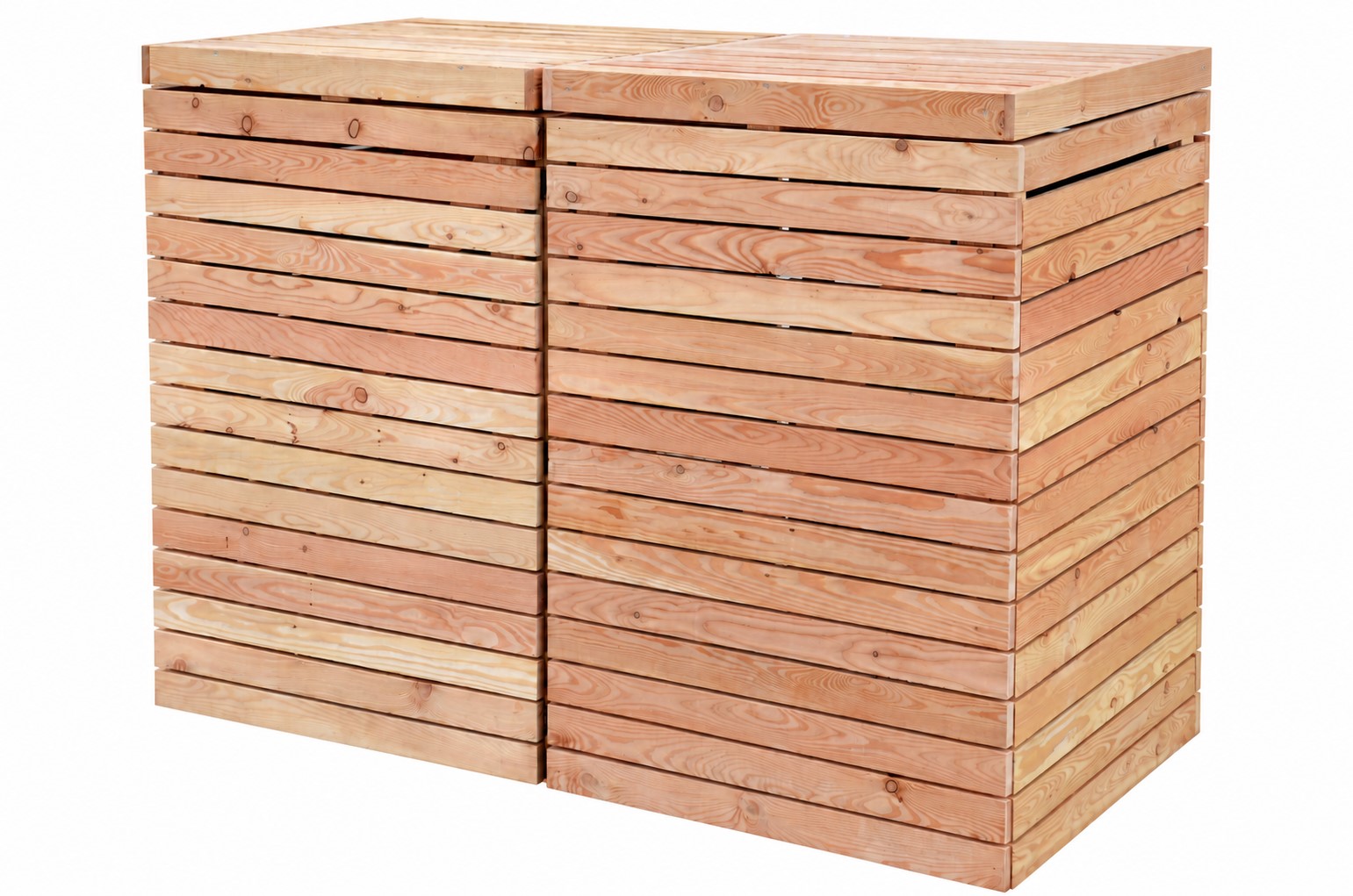Mülltonnenbox aus Lärche natur - Image 6