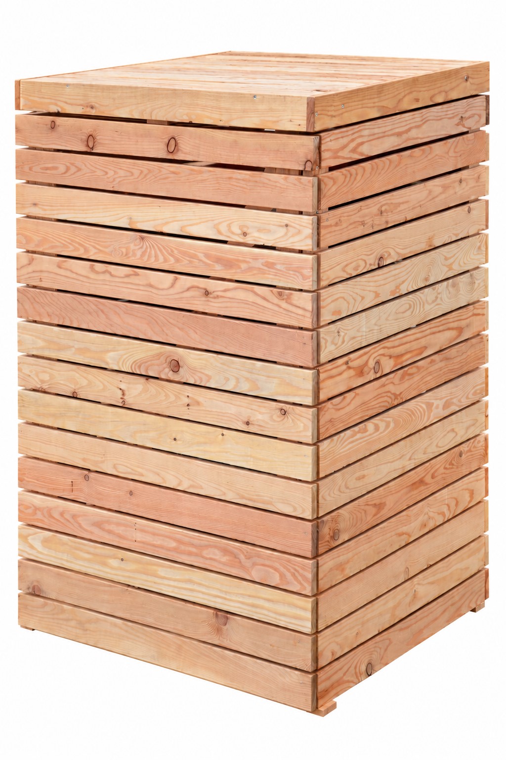 Mülltonnenbox aus Lärche natur - Image 2